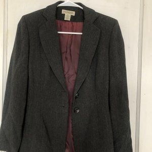 Ann Taylor jacket solid gray